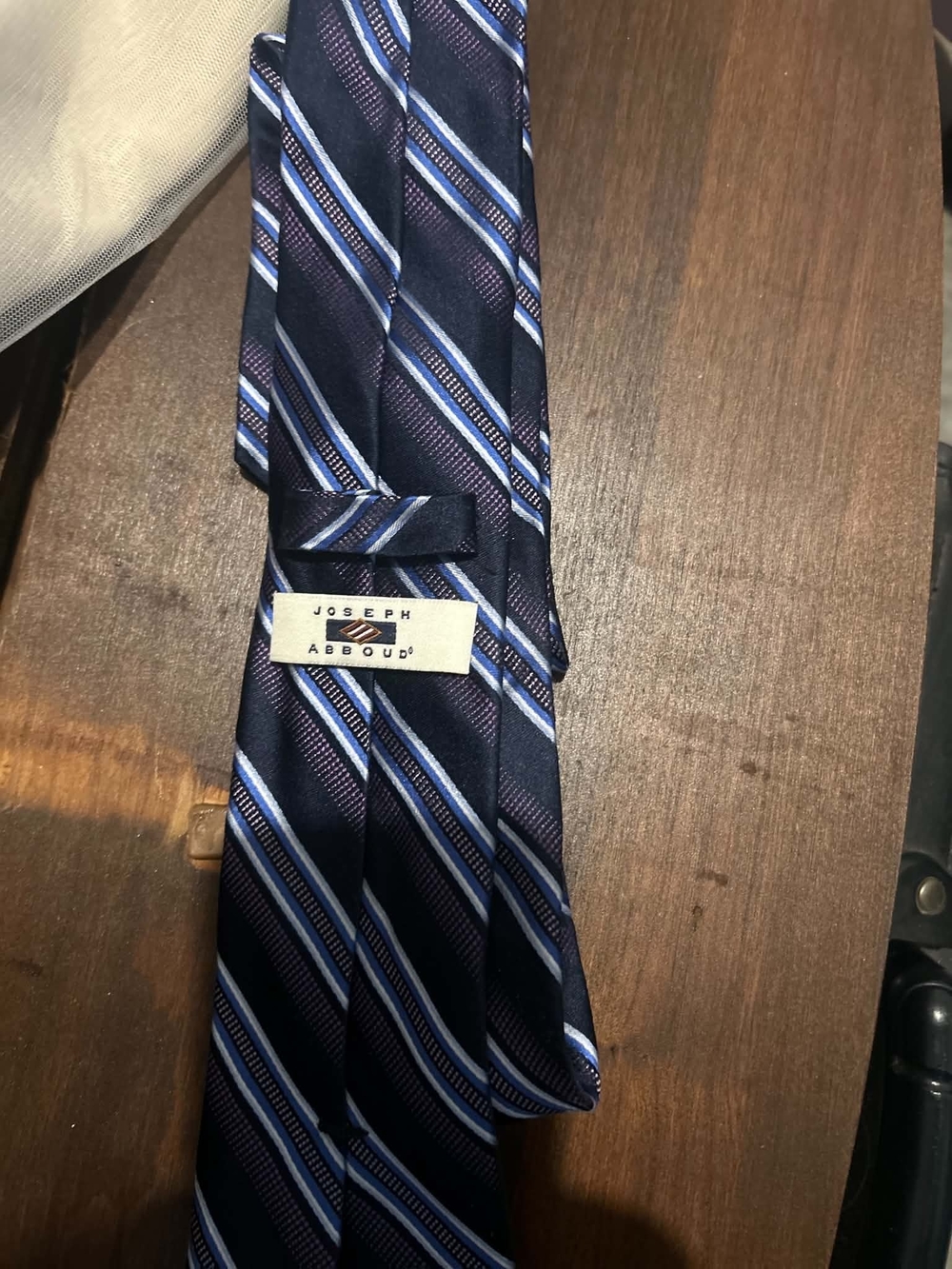 Joseph Abboud Navy Blue Striped Men's Tie